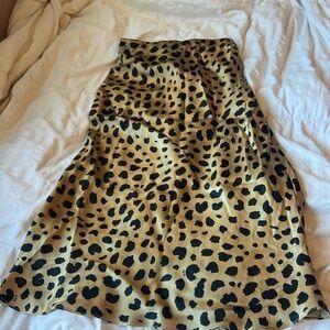 Realization Xs leotard print  midi skirt